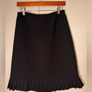 Elegant Black Pleated Skirt